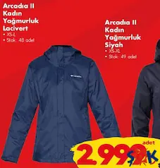 COLUMBİA ARCADİA II KADIN YAĞMURLUK LACİVERT fiyat ve kampanya bilgisi